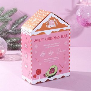 Адвент календарь Sweet Christmas home: бомбочки для ванны: клубника, ванильное молоко, яблоко, 4 шт х 130 г