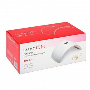 Лампа для гель-лака LuazON LUF-21, LED, 24 Вт, 15 диодов, таймер, белая