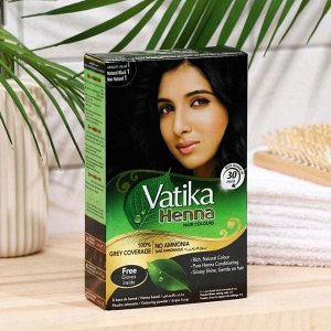 Хна для волос Vatika Henna Hair Colours Natural Black, чёрная