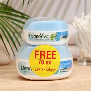 Крем для кожи Dabur Vatika Naturals Dermoviva Moisture Plus Skin Cream, увлажняющий, 140 мл