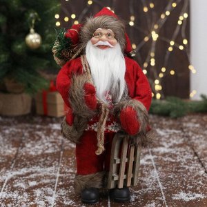 Дед Мороз "В красном костюме, с санками"