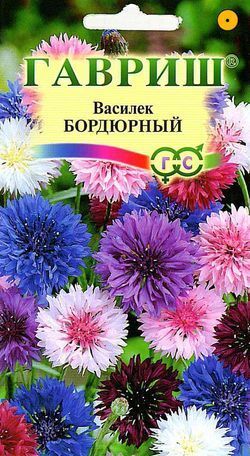 Василек Бордюрный махровая смесь, до 40см, однол 0,2гр Гавриш/ЦВ