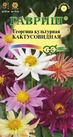 Георгина Кактусовидная смесь густомахр, до 100см, однол 0,2гр Гавриш/ЦВ