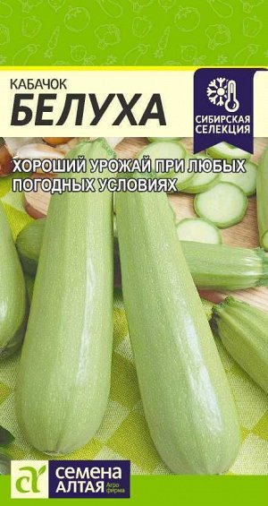 Кабачок Белуха раннеспелый, светло-зеленый, куст 2гр СА/ЦВ 1/10
