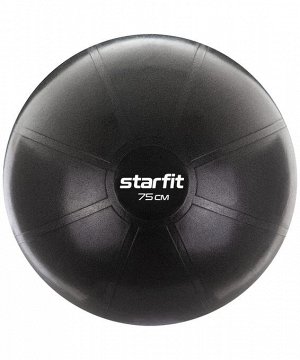 Фитбол высокой плотности STARFIT Pro GB-107 антивзрыв, 1400 гр, черный, 75 см
