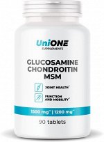 Хондропротектор UniONE Glucosamine-Chondroitin-MSM - 90 таб.