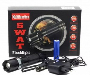Фонарь ручной, аккумуляторный Multifunction SWAT Flashlight