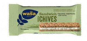 Хлебцы WASA ржаные с начинкой из сыра и зелёного лука, 37г
