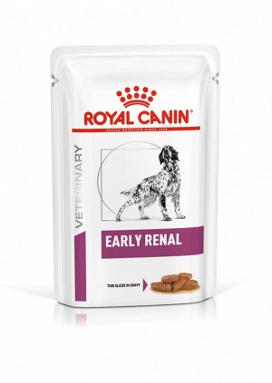 EARLY RENAL CANINE (ЁРЛИ РЕНАЛ КАНИН, СОУС), ПАУЧ
диета для собак при ранней стадии хронической почечной недостаточности 0,1 кг
