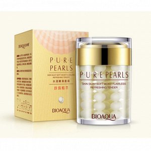 CN/ BIOAQUA BQY4587 Pure Pearls Крем д/лица увлажняющий разглаживающий ЖЕМЧУГ, 60г