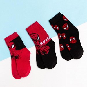 Набор носков "Spidey", Человек-Паук, 3 пары, 14-16 см
