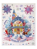 Новогоднее оконное украшение Сказка, 30x38