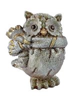 Декоративная фигурка Сова в шарфике 6x5,5x6