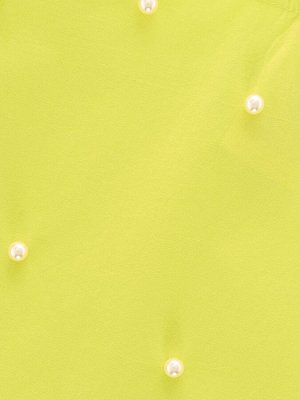 Блузка с жемчугом  (98-122см) UD 4531-2(2) неон-желт