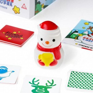 Настольная игра на реакцию и внимание «Безумный снеговик», 50 карт