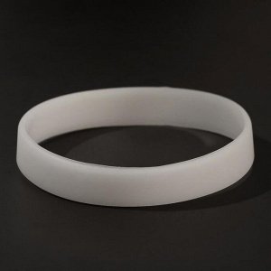 Силиконовый браслет "Светонакопительный", цвет белый, 20 см