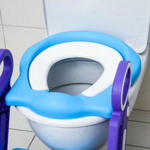 Детское сиденье на унитаз «Абстракция», цвет голубой/фиолетовый