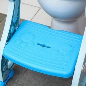 Детское сиденье на унитаз «Лошадка», цвет голубой