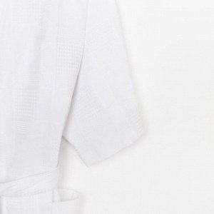 Халат вафельный мужской Этель «Дубки», цвет белый, 220 г/м2, 100%хл