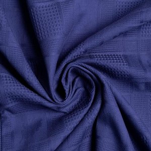 Халат вафельный мужской Этель «Дубки», цвет темно-синий, 220 г/м2, 100%хл