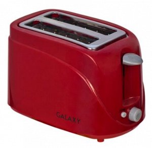 Тостер Galaxy GL 2902 Тостер 800 Вт, теплоизолированный  корпус, регулятор времени приготовления, съемный поддон для крошек, автоматическое центрирование тостов, отсек для хранения шнура питания, кноп