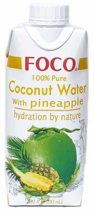Вода кокосовая с соком ананаса 330 мл Foco