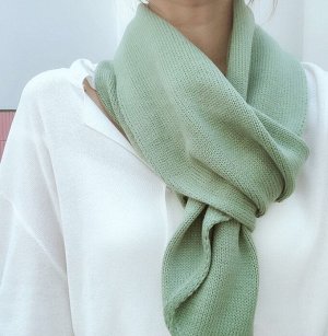 Женский шарф, цвет зеленый