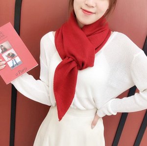 Женский шарф, цвет красный