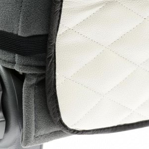 Защитная накидка на переднее сиденье 1 карман, размер 40x60, экокожа, стеганная, белая