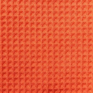 Полотенце вафельное Этель 70*140 см. цв.оранжевый коралл, 100% хл, пл 240 г/м2