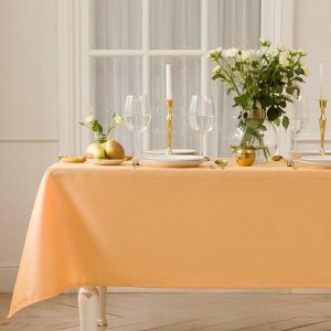 Скатерть «Этель» Cozy, 150x180 +/-3 см, бежевая, пл. 192 г/м², хлопок с ВГМО