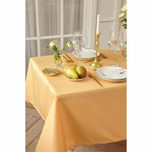 Скатерть «Этель» Cozy, 150x180 +/-3 см, бежевая, пл. 192 г/м², хлопок с ВГМО