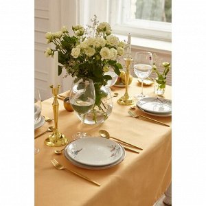 Скатерть «Этель» Cozy, 150x180 +/-3 см, бежевая, пл. 192 г/м², хлопок с ВГМО
