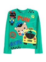 Футболки с длинным рукавом для мальчиков &quot;Fun green&quot;
