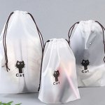 Сумочка для обуви &quot;Кот&quot; 30*35 см  (2398)