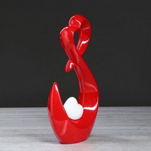 Статуэтка "Сердце", красно-белая, 38 см