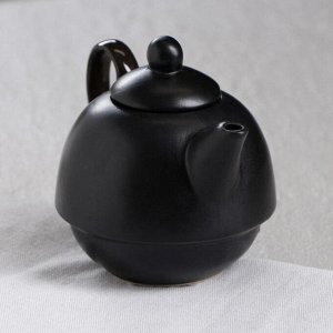 Чайник заварочный чёрный, матовый, 0,25 л