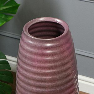Ваза напольная "Улий хром", розовая, 73 см , керамика