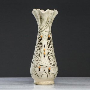 Ваза напольная "Вьюн" вязка, 64 см, керамика