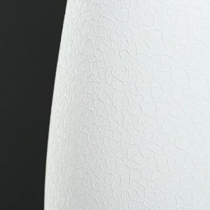 Ваза керамическая "Грация", напольная, кожа, белая, 70 см