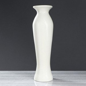 Ваза напольная "Анита", абстракции, цвет белый, 68 см, керамика