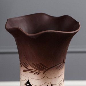 Ваза напольная "Арина", резка, 69 см, керамика