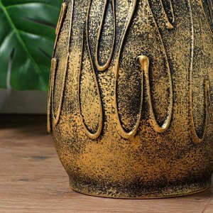 Ваза напольная "Осень" пломбир, под золото, 59 см, керамика