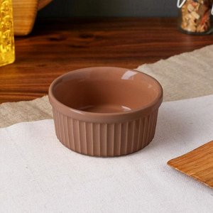 Форма для выпечки "Рамекин", коричневая, керамика, 0.25 л