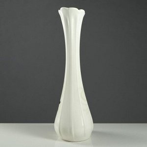 Ваза напольная "Лилия", белая, 67 см, керамика