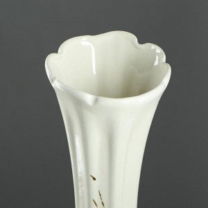 Ваза напольная "Лилия", белая, 67 см, керамика