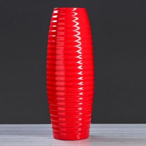 Ваза напольная "Улей", красная, 73 см, керамика