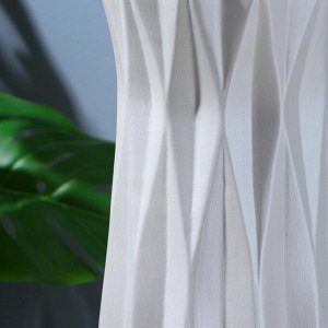 Ваза напольная "Геометрия", белый цвет, 69 см, керамика