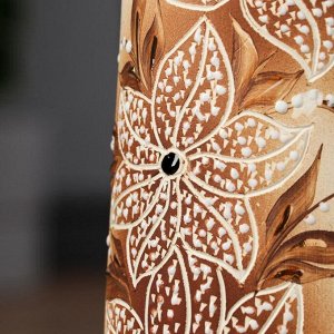 Ваза напольная "Элита", цветы, керамика, 40 см, микс