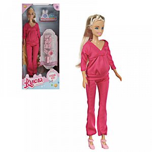 ИГРОЛЕНД Кукла с малышом и аксессуарами, 12пр, ABS, полиэстер, 15х32,5х6см